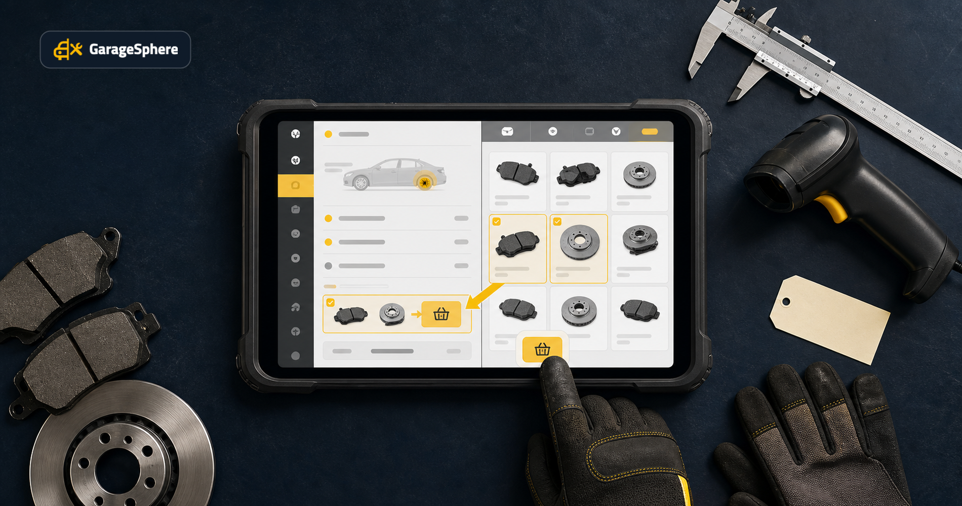 Illustrating Parts & Suppliers: Ordering parts without leaving the job card
