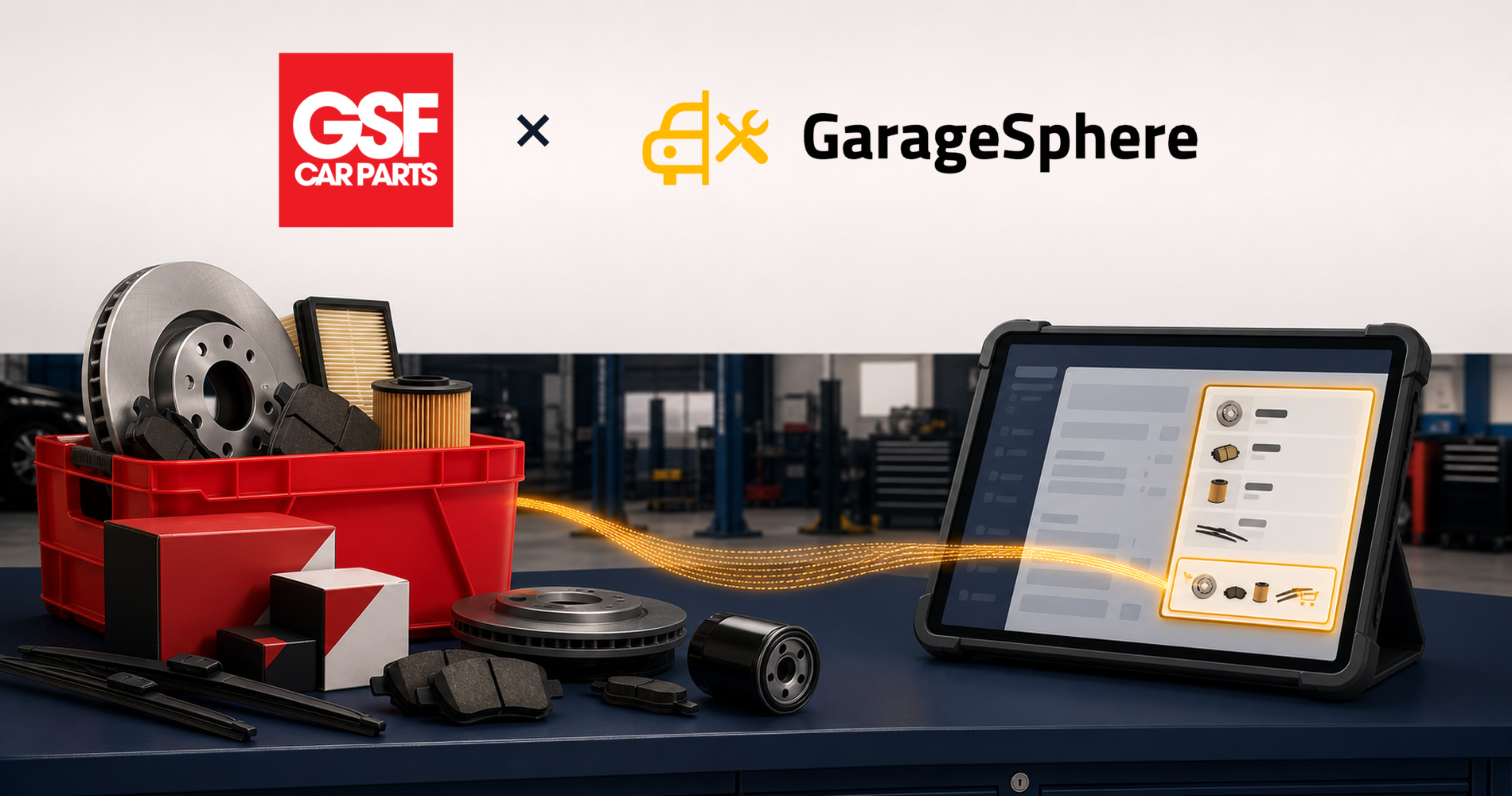 Illustrating Parts & Suppliers: GSF Car Parts ordering, built into the job